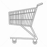 Caddies Icona Stile Schizzo Carrelli Acquisti Scarabocchio Supermercato Getdrawings Carts Supermarket Purchases sketch template