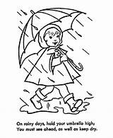 Coloring Umbrella Pages Safety Child Holding Clipart Sheet Color Print Library Printable Boy Learning Years Go Popular sketch template