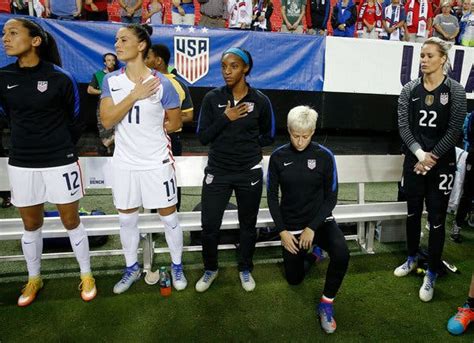 megan rapinoe s protest leads to division on and off the pitch the