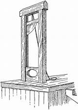 Guillotine Beheading Device Vectorified Tiff Usf sketch template