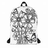 Backpack Backpacks Colouring sketch template