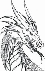 Dragon Coloring Drawing Pages Dragons Mythical Evil Realistic Outline Creative Neon Head Scary Drawings Tattoo Creature Outlines Designs Getcolorings Getdrawings sketch template