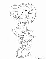 Sonic Coloring Rose Amy Pages Printable Print Color Popular Gif Book sketch template