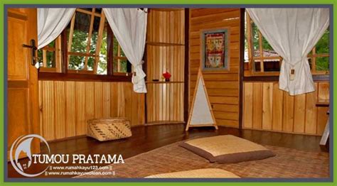 rumah kayu ukuran      desain minimalis tipe  kamar