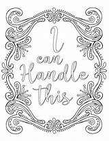 Coloring Stress Anxiety Calming Handle Calm Sherman Statements Mindful Words Momsandcrafters Reduction Word Happierhuman sketch template