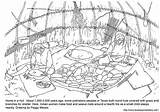 Kleurplaat Colorare Capanna Hutte Prehistorie Coloring Prehistoric Hut Zoekplaat Disegni Immagine Grote Rasane sketch template