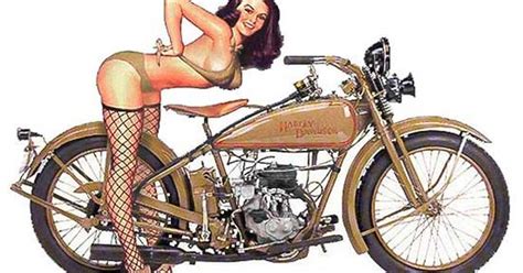 54 classic motorcycle pin ups from bikes in the fast lane