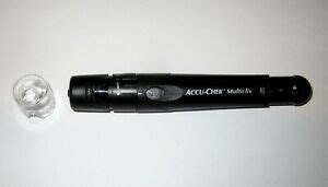 accu chek multiclix  depth lancing device  clear cap alternate site black   ebay