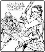 Skywalker Ren Kylo Kleurplaten Bounty Afkomstig sketch template