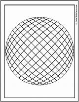 Sphere Coloring Pages Shape Rolling Color Designlooter Grid Spheres Pdf 42kb Squares Circles Print sketch template