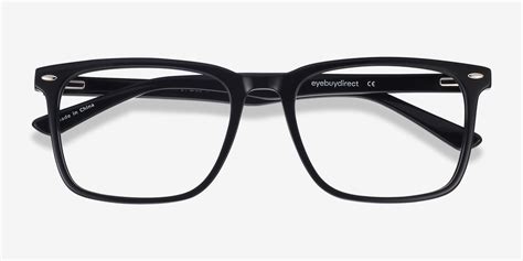 tactician rectangle black glasses for men eyebuydirect