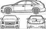 Cadillac Cts Wagon Blueprints 2010 Car Station Blueprint Plans Choose Board Getoutlines Blueprintbox sketch template