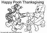 Thanksgiving Coloring Pages Pooh Winnie Print Disney Printable Kids Color Tigger Happy Roo Piglet Printables Choose Board Wishes Finecraftguild Online sketch template