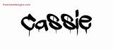 Cassie Name Graffiti Kassie Designs Tattoo Lettering Names Freenamedesigns sketch template