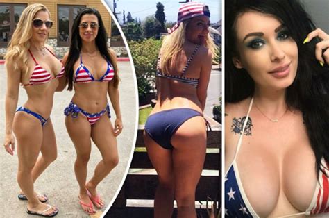 independence day american babes show off stars and stripes for july