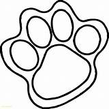 Paw Coloring Print Tiger Foot Drawing Footprint Pages Bear Clipart Draw Dog Color Line Paws Template Clemson Dinosaur Feet Patrol sketch template