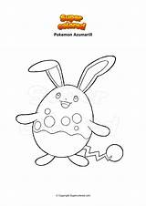 Pokemon Azumarill Rapidash Dibujo Galar Ausmalbild Supercolored Volcanion sketch template