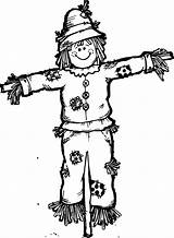 Scarecrow Scare Crow Wecoloringpage Clipartmag Getcolorings sketch template