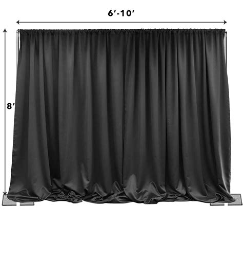 pipe  drape backdrop kit ft fixed height ft wide ft fixed