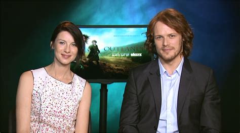 interview caitriona balfe and sam heughan outlander on