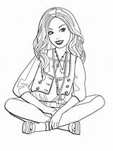 Coloring Barbie Pages Fashionista Color sketch template
