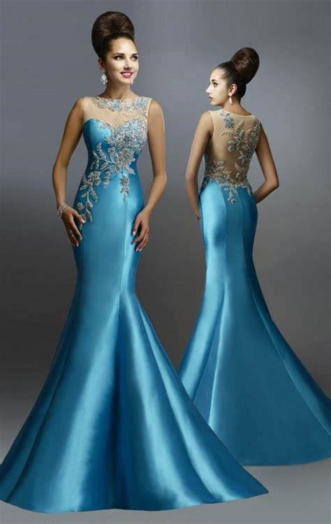 New Arrival 2015 Mermaid Evening Dresses With Beads