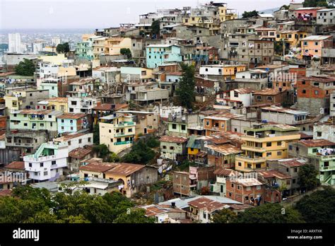 shanty town slums surrounding guayaquil   top