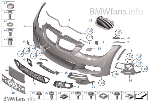 bmw front bumper parts diagram wiring diagram