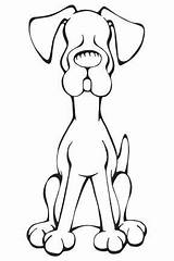 Dog Owl Coloring Pages Dane Great Decal Window Car sketch template