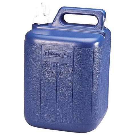 coleman 5 gallon water portable jug blue