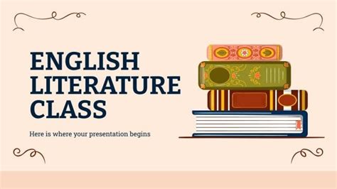 english literature class google  powerpoint