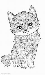 Coloring Animal Pages Adults Animals Adult Printable Cute Cat Print Colouring Sheets Zoo Kids Books Kawaii Mandala Cool Info Puppy sketch template