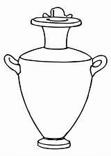 Greek Coloring Amphora Pottery Ancient Dibujo Grecia Para Arte Colorear Pages Clip Printable Greece Vector Dibujos Edupics Vase Clipart Worksheets sketch template