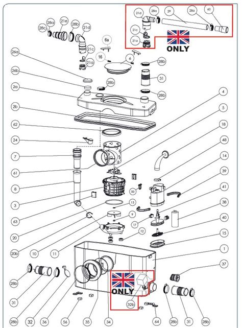 saniflo pump diagrams parts  spares list  prices  parts