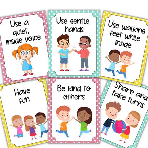 printable classroom rules   daycare rules etsy australia