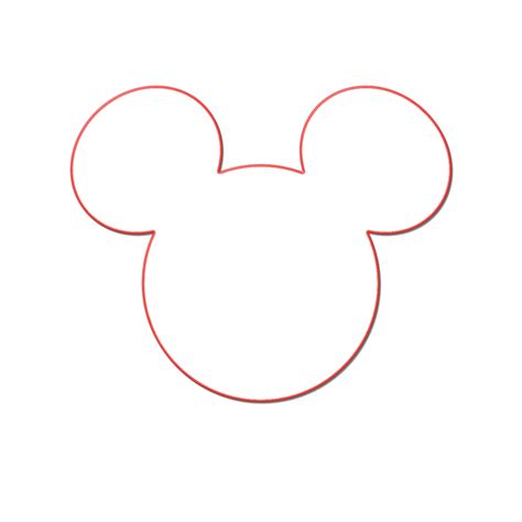 outline  mickey mouse head    clipartmag