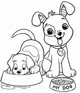 Anjing Mewarnai Puppy sketch template