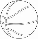 Basketball Ball Coloring Printable Pages Sports Kids Categories sketch template