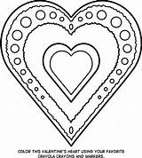 Heart Valentine Coloring Pages Crayola Valentines Kids Printable sketch template