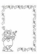 Coloring Pages Fall Border Autumn Bordes Leaves Borders Herbst Rahmen Ausmalen Kids Colouring Paper Drawing Frames Do Picasaweb Google Da sketch template