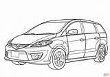 Mazda Coloring Minivan Pages Drawing Premacy Miata Rx Getdrawings Printable Color Honda Getcolorings Sketch Skip Main 2009 Template sketch template