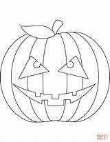 Pumpkin Scary Zucca Supercoloring Stampare Spaventosa Creepy Disegnare sketch template