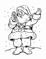 Coloring Christmas Pages Printable Print Kids Drawings Santa sketch template