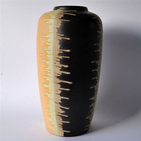 bodenvase  keramik  cm abstraktes dekor er jahre eur