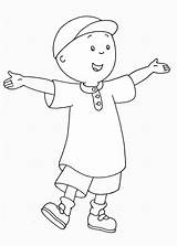 Caillou Coloring Pages Printable Getdrawings sketch template