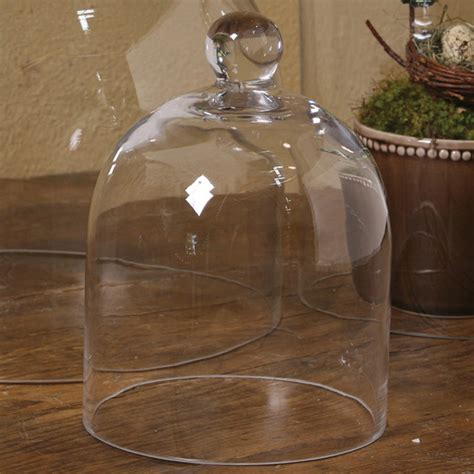 small clear glass dome  homart  colonial