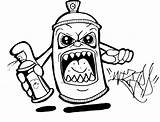 Graffiti Spray Coloring Pages Easy Characters Paint Character Drawing Sketch Sketches Wizard Drawings Clipart Cans Cartoon Printable Getdrawings Gangsta Paintingvalley sketch template
