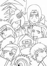 Coloring Pages Naruto Akatsuki Obito Team Sasuke Para Colorir Printable Desenho Desenhos Anime Color Kids Books Getcolorings Getdrawings Manga Salvo sketch template