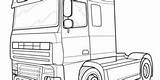 Camion Scania sketch template
