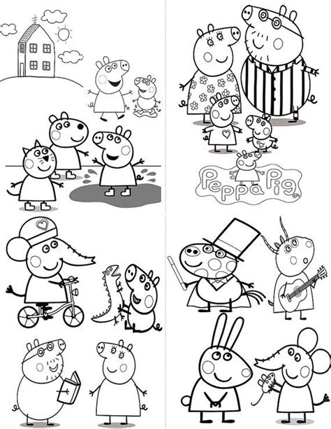 peppa pig party favor mini coloring book instant downloadprintable